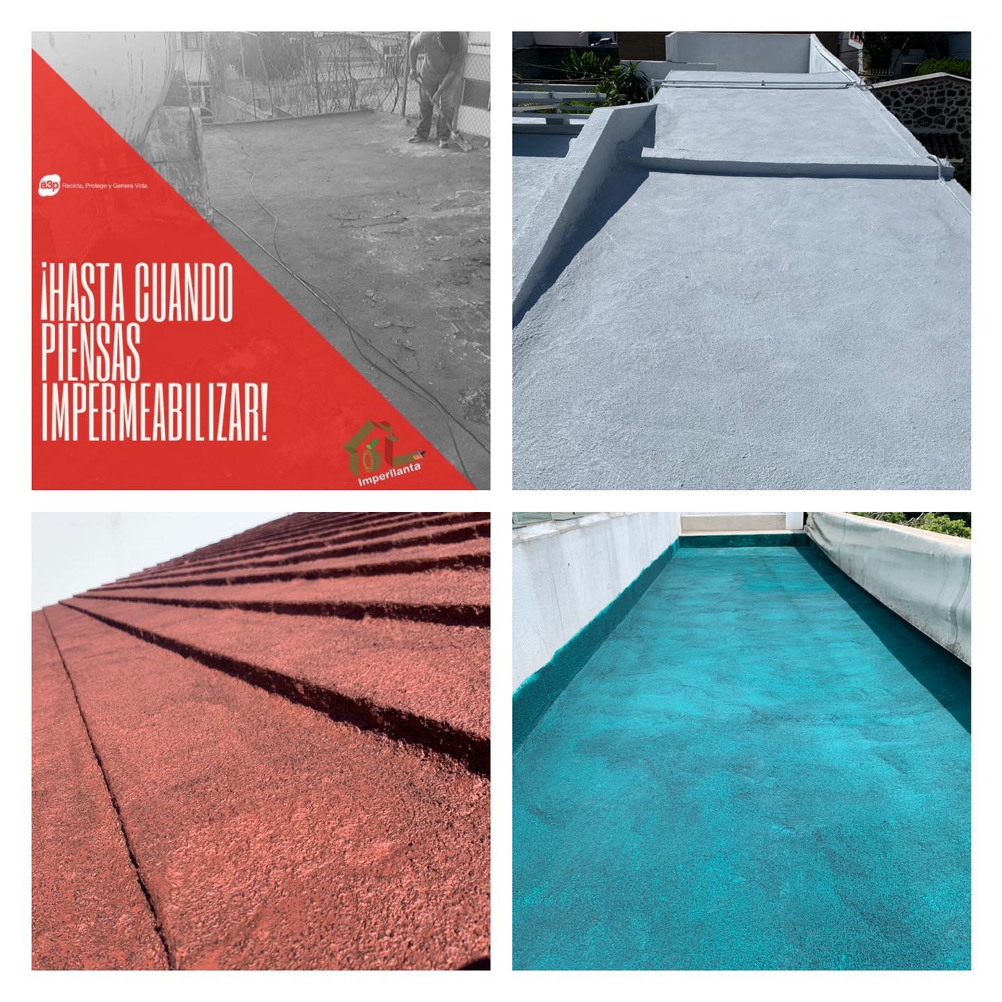 Azotea protegida con Imperllanta